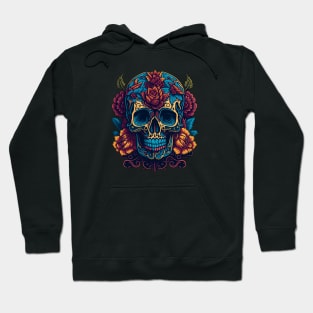 Vibrant Sugar Skull Art: A Celebration of Mexican Culture Hoodie